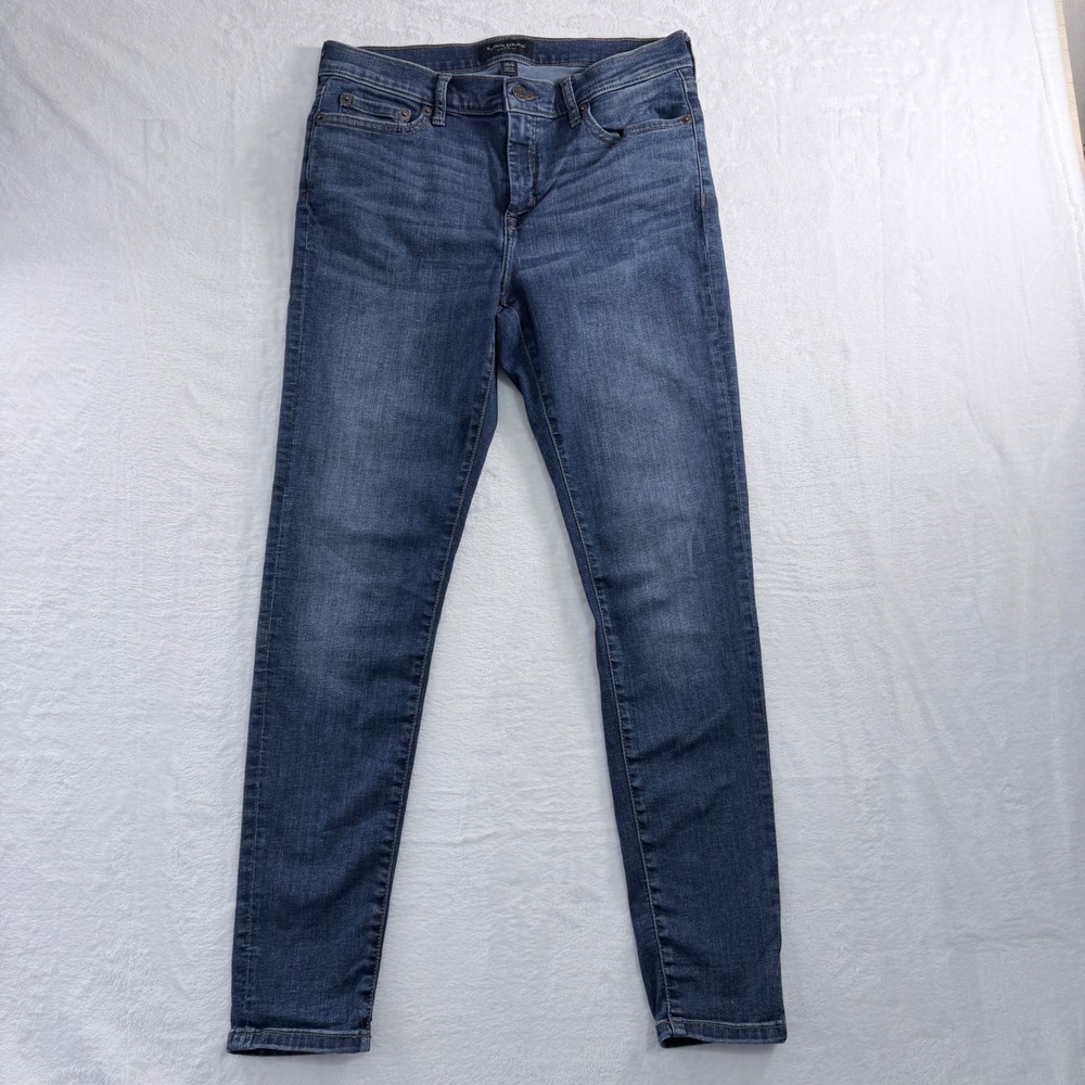 Banana Republic Sculpt Skinny Jeans Blue Denim Dark‎ Wash 5-Pocket 28/6